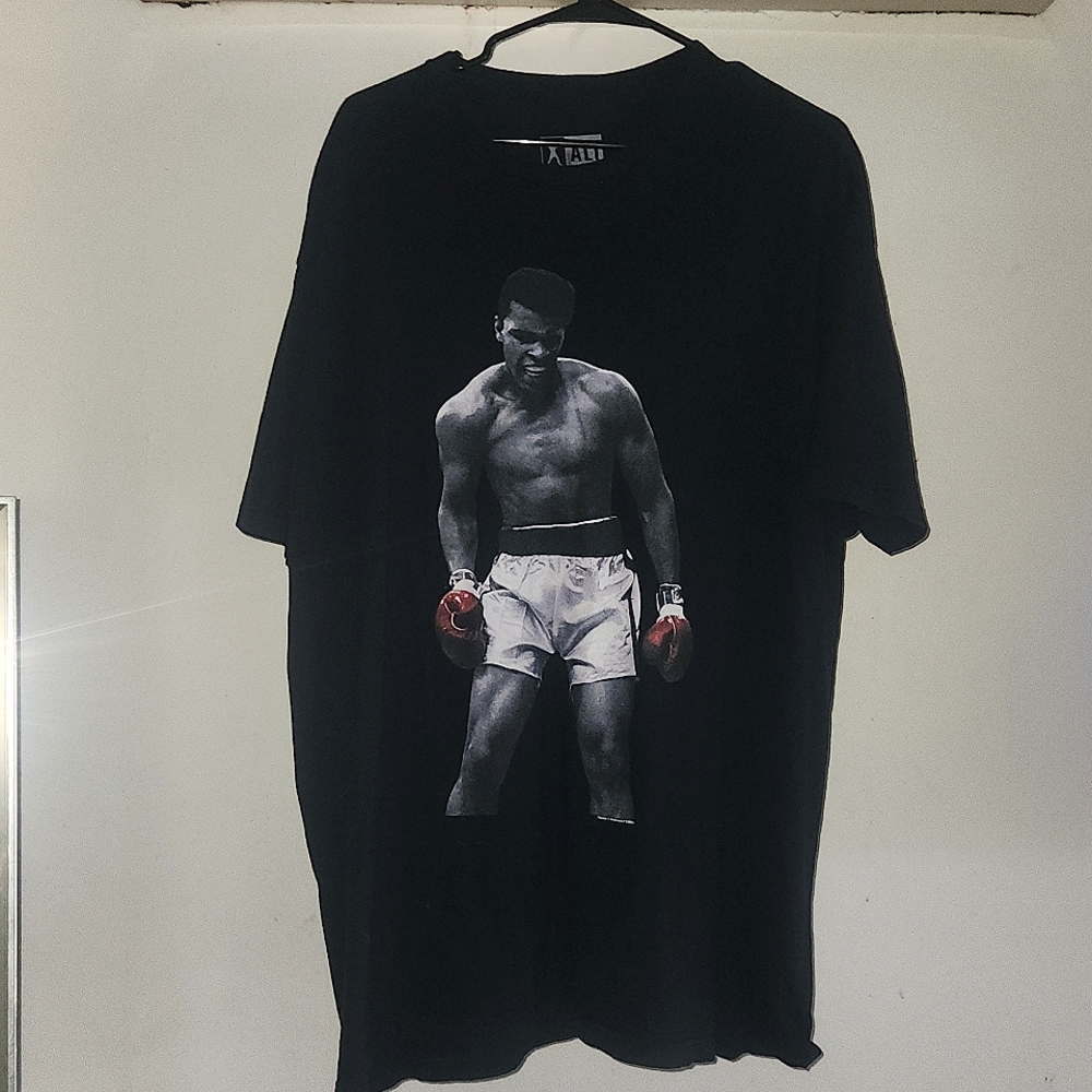 Muhammad Ali printed Mens 2XL blk t-shirt